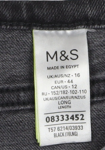 Marks & Spencer Women's Black Boyfriend Jeans Size 16