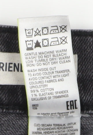 Marks & Spencer Women's Black Boyfriend Jeans Size 16
