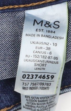 Marks and Spencer Women's Blue Flared Jeans Size 10