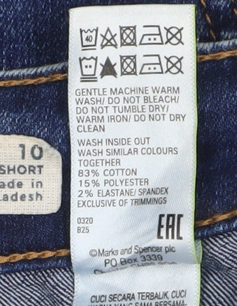 Marks and Spencer Women's Blue Flared Jeans Size 10