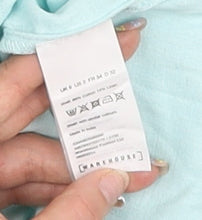 Warehouse Blue Linen Slip Dress Size 6 Women's Fashion