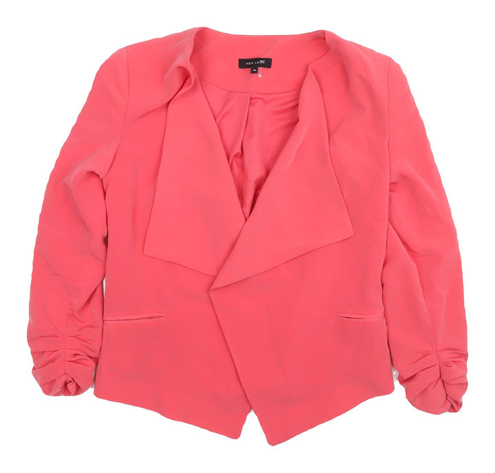 New Look Women's Pink Jacket, Size 10, Spring Casual