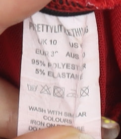 PrettyLittleThing Red Bodycon Dress 10