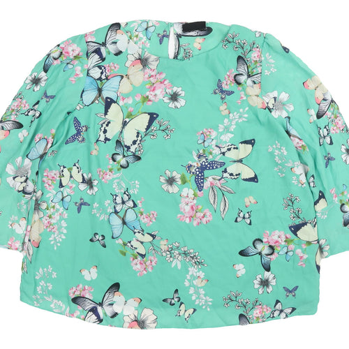 Wallis Multicoloured Floral Blouse - Size 20