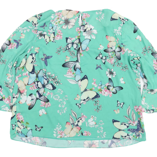 Wallis Multicoloured Floral Blouse - Size 20