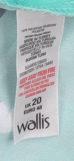 Wallis Multicoloured Floral Blouse - Size 20