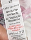 Cyberjammies Women's Floral Chemise Gown Size 12