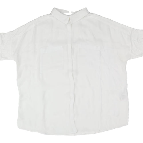 Next Women’s White Button-Up Shirt UK 16 Basic Style