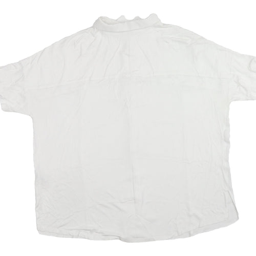 Next Women’s White Button-Up Shirt UK 16 Basic Style
