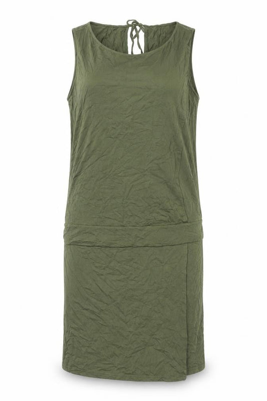 Front view of Baukjen Women's Green Sleeveless Dress, size 12