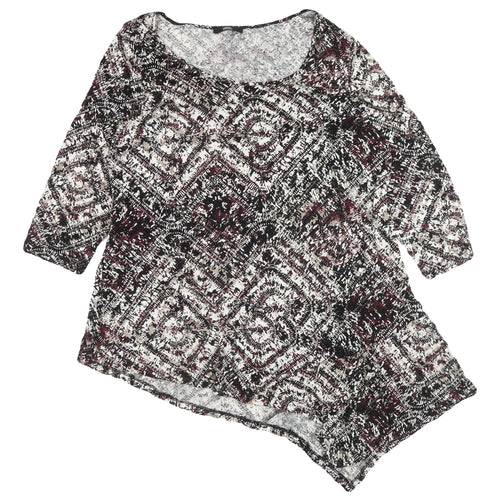 Marks & Spencer Women's Multicoloured Geometric Blouse UK 18