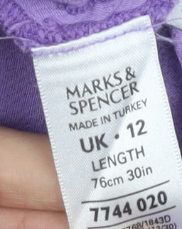 Marks and Spencer Women's Purple A-Line Dress Size 12