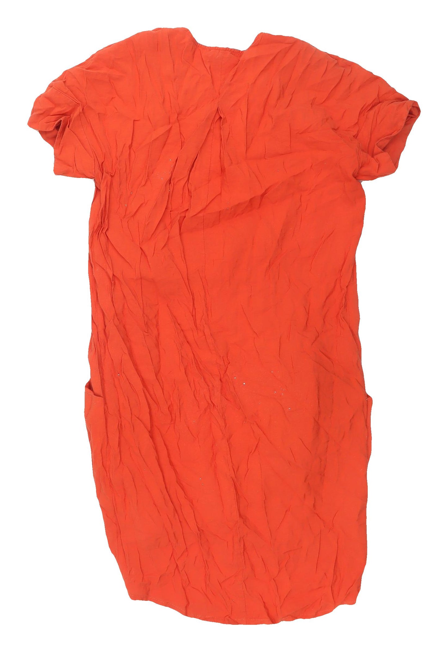 Whistles Women's Orange Shift Dress, Size 4, Summer Style