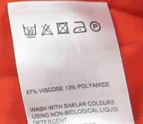 Whistles Women's Orange Shift Dress, Size 4, Summer Style