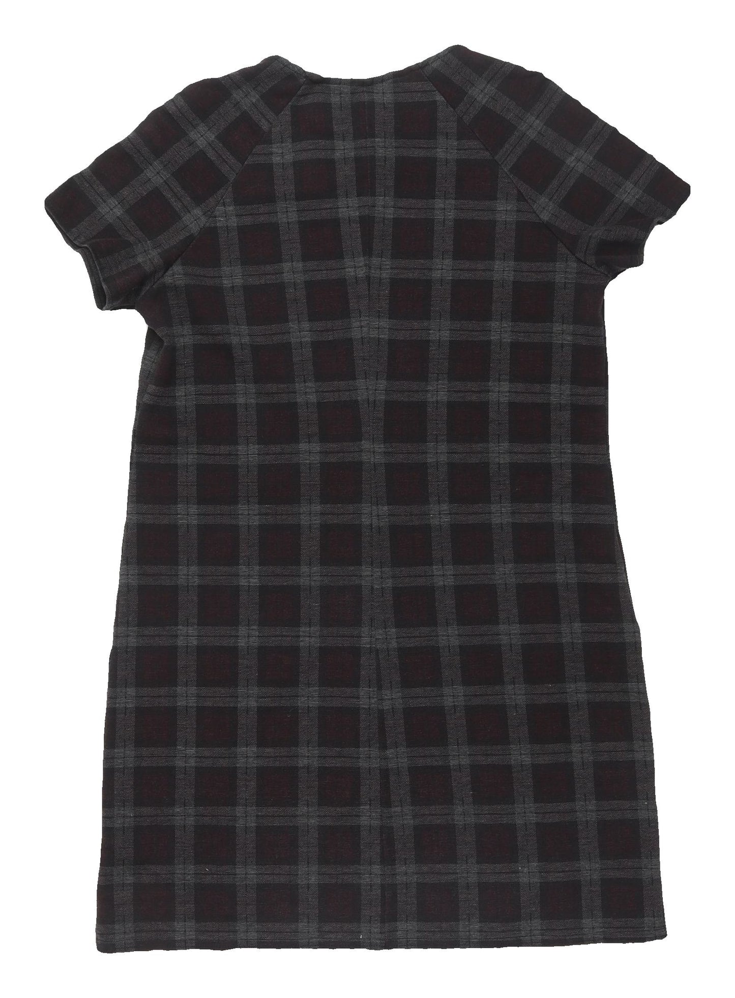 New Look Women's Black Plaid Shift Dress Size 10