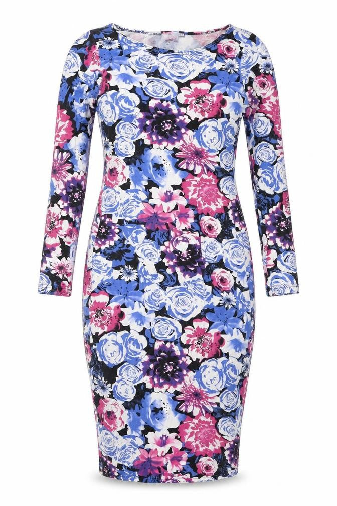 TG Women's Multicoloured Floral Bodycon Dress, Size 12