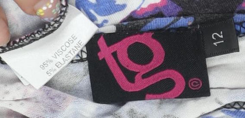 TG Women's Multicoloured Floral Bodycon Dress, Size 12