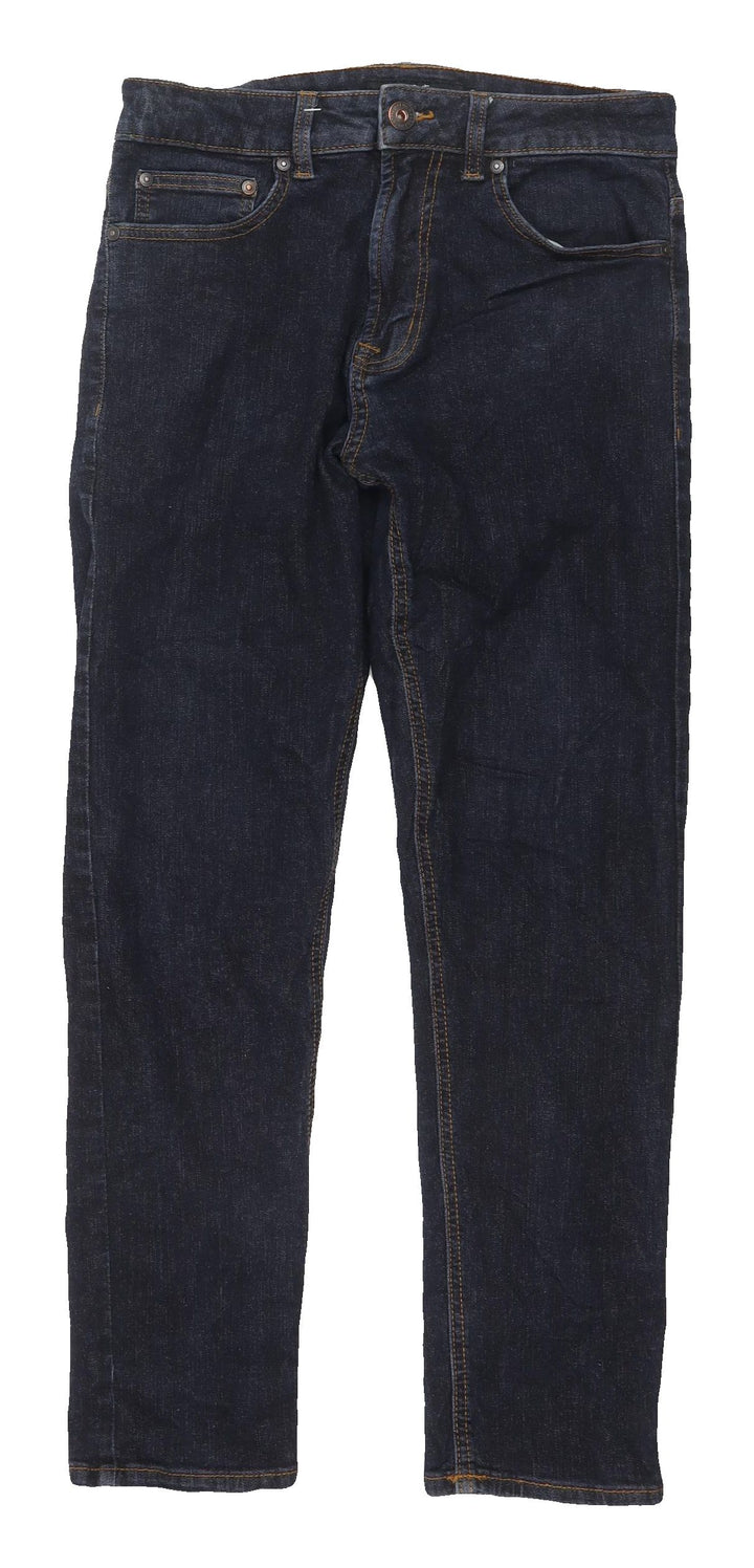 Next Women's Blue Straight Jeans, Size Short, 30 Waist