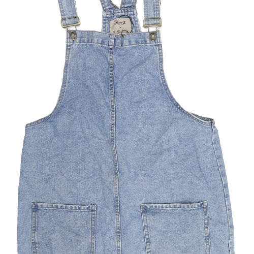 Denim Co Women’s Blue Dungaree Dress Size 12