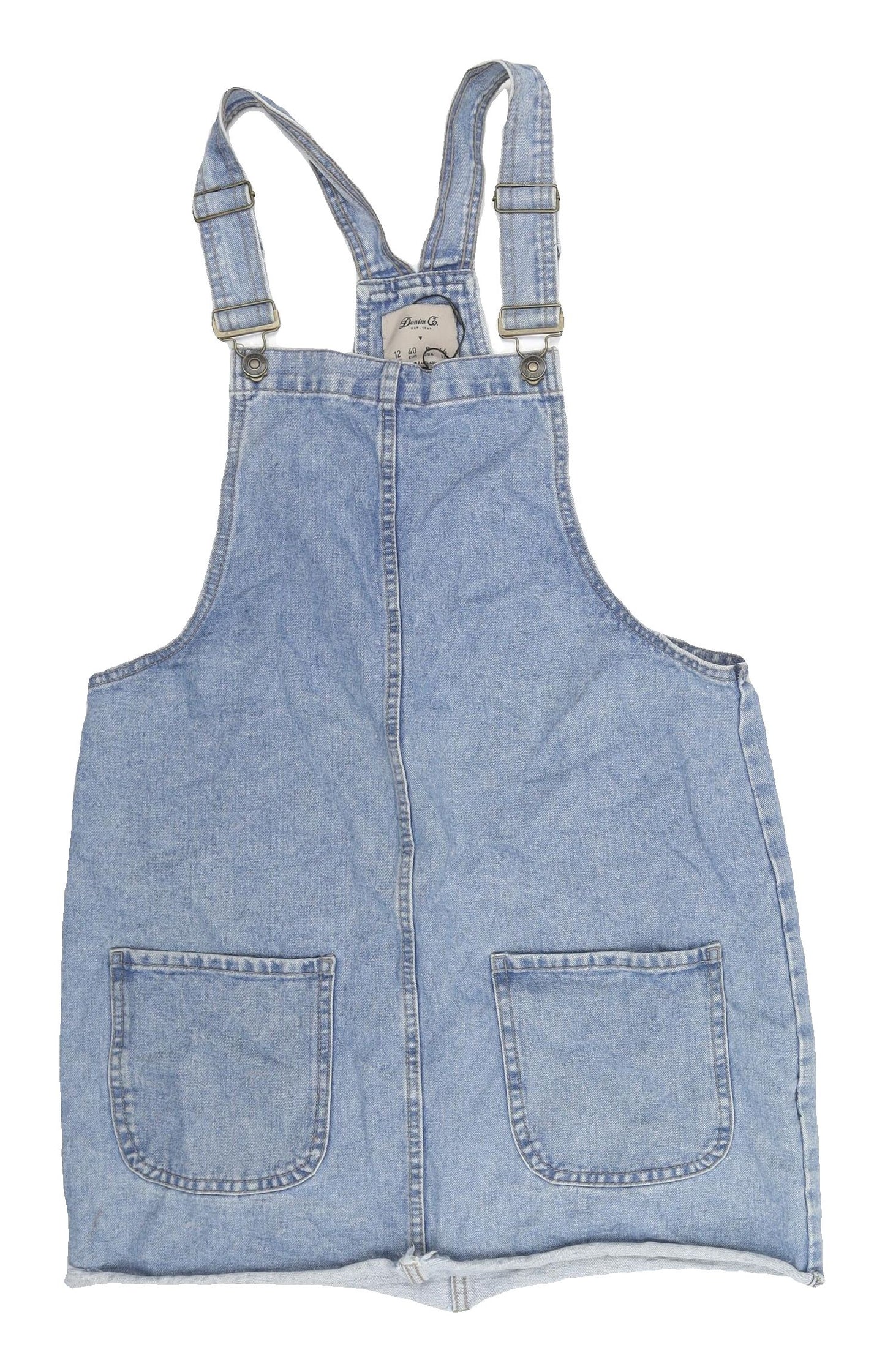 Denim Co Women’s Blue Dungaree Dress Size 12