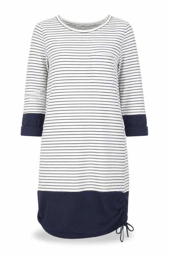 Next Women's Blue Striped T-Shirt Dress Size 8