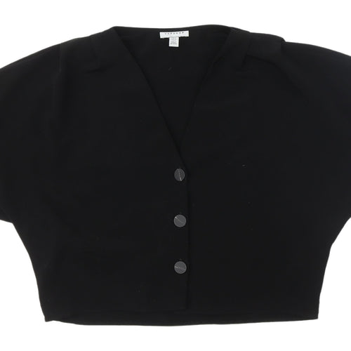 Topshop Black Women's Kimono Sleeve Blouse UK 6
