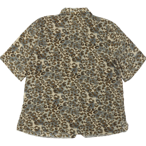 Vinachi Women's Multicoloured Animal Print Shirt