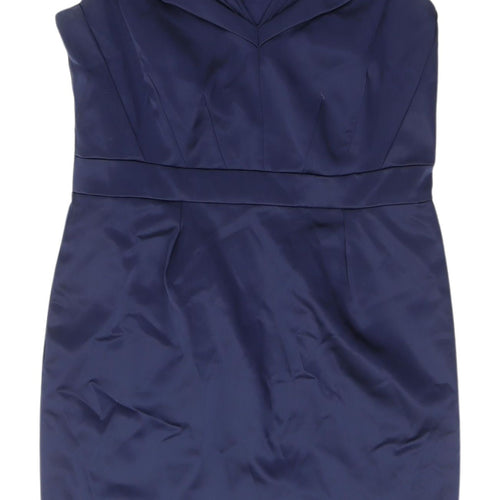 Coast Women's Blue Sleeveless Sheath Dress - Size 12