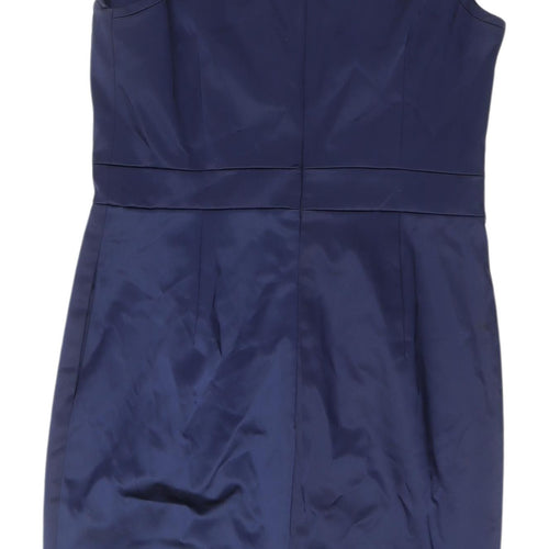 Coast Women's Blue Sleeveless Sheath Dress - Size 12