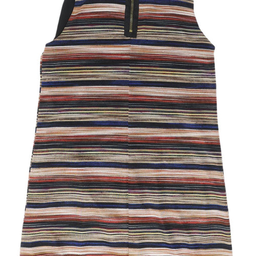 New Look Women’s Multicoloured Striped Shift Dress UK 10