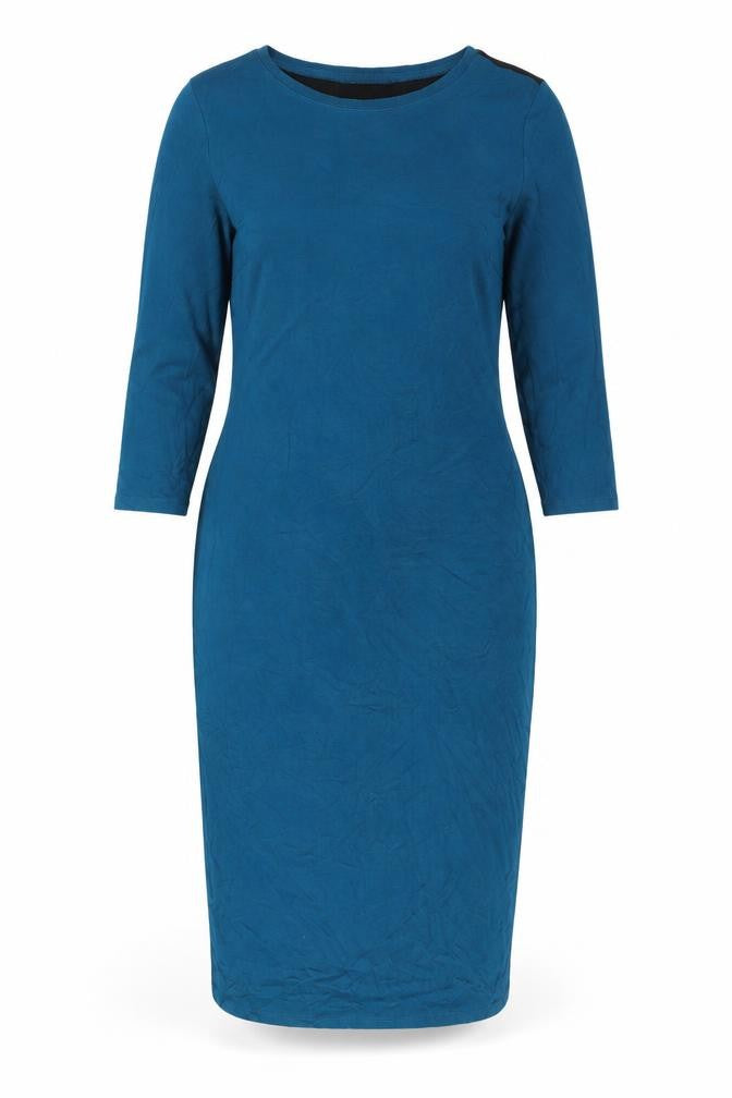 Love Label Women's Blue Black Bodycon Dress Size 16