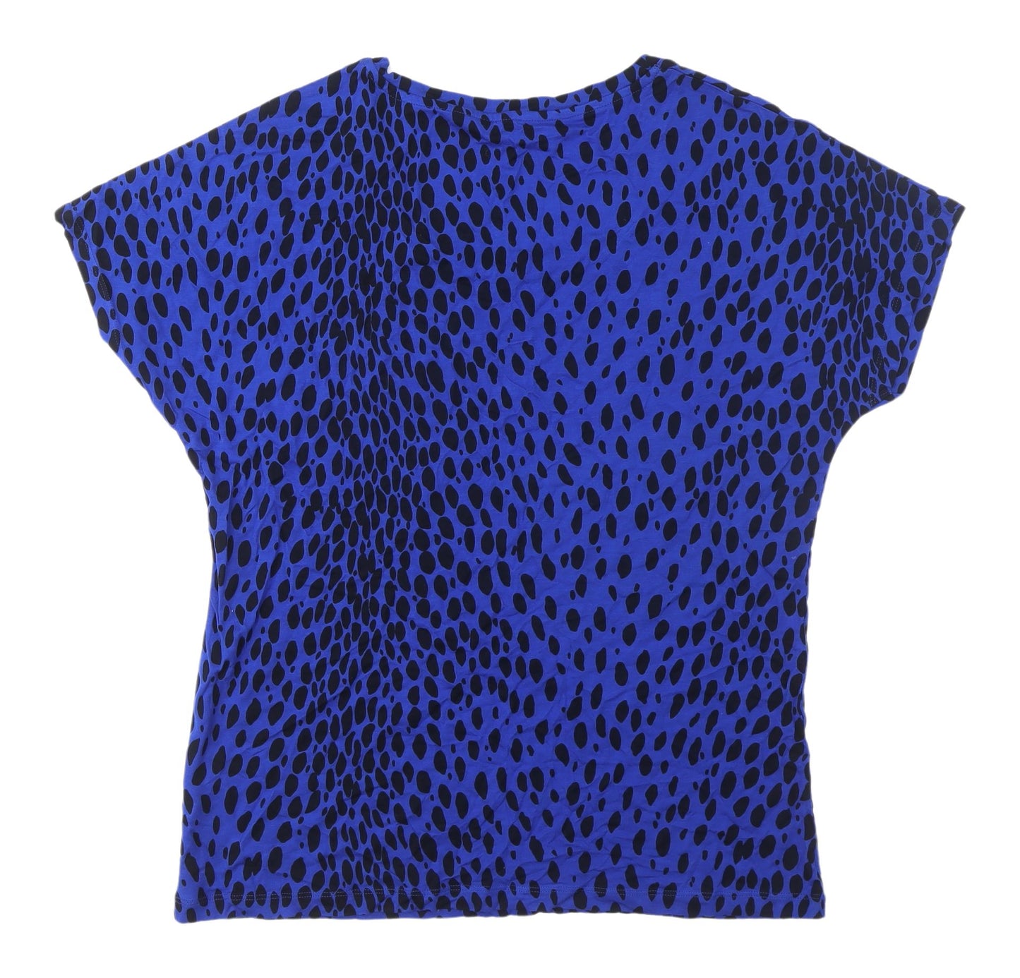 Hobbs Women's Blue Animal Print T-Shirt XL