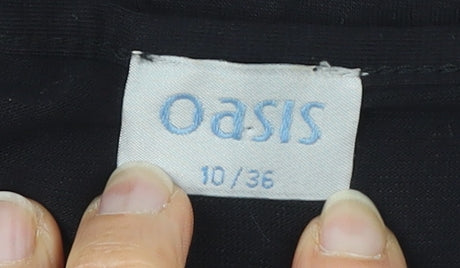 Oasis Women's Black A-Line Dress, Size 10