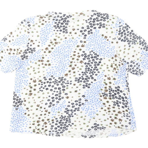 Marks and Spencer Floral T-Shirt, Women, Multicoloured, Size 14