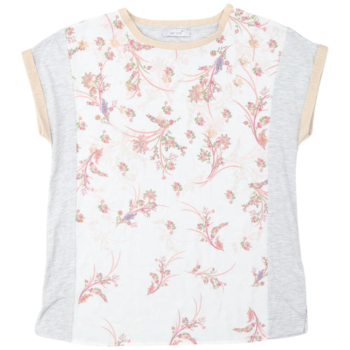 Marks & Spencer Women's Floral Grey T-Shirt Size 12