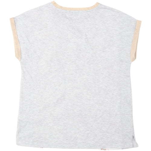 Marks & Spencer Women's Floral Grey T-Shirt Size 12