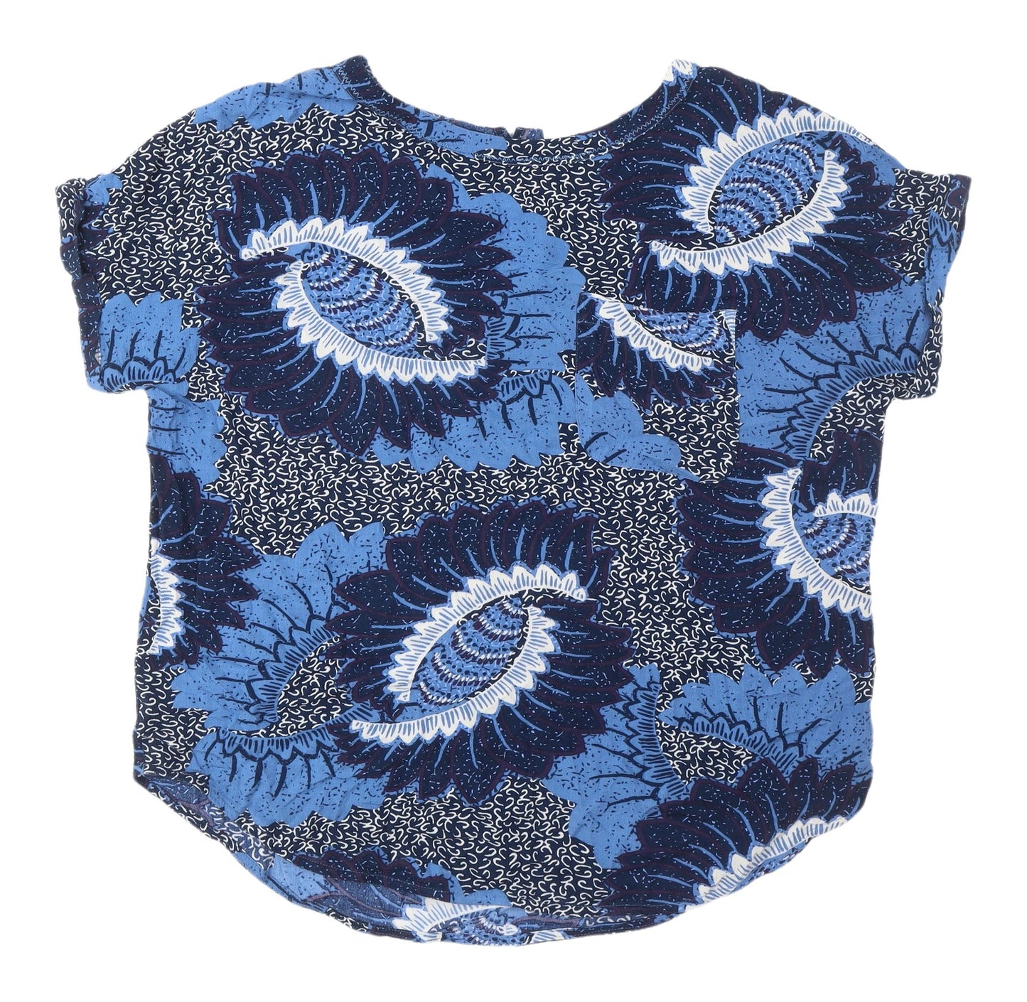 Next Women's Blue Floral Blouse Size 10