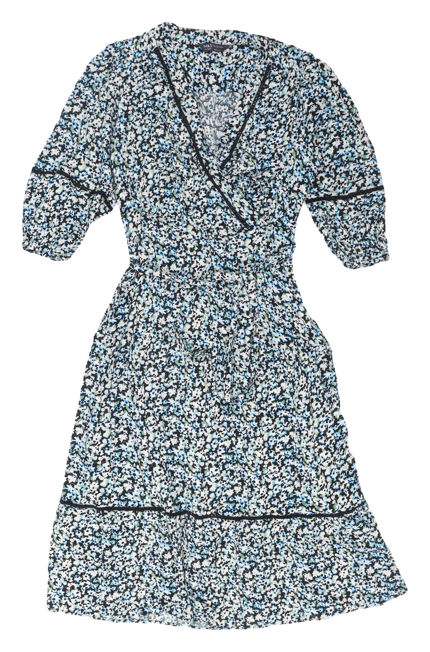 Marks and Spencer Floral Wrap Dress, Size 10