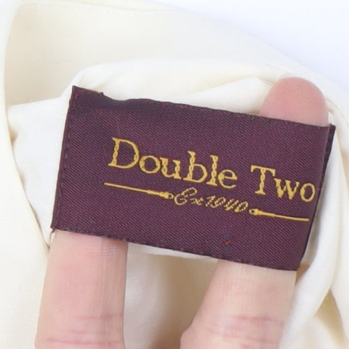 Double Two Men's Ivory Button-Up Shirt, 16.5, Long Sleeve
