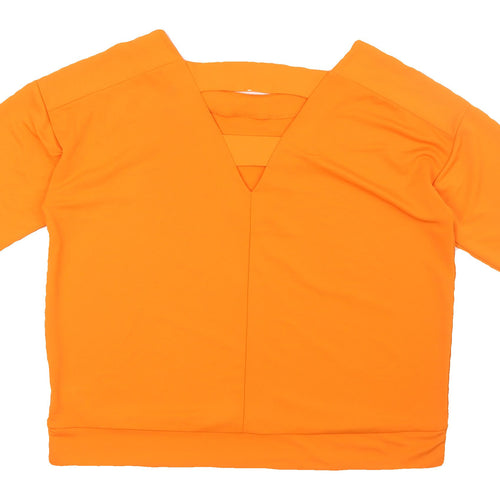 Next Women’s Orange Basic Short Sleeve T-Shirt, Size 14