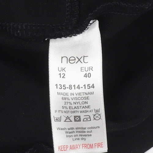 Next Women's Black Beige Shift Dress UK 12