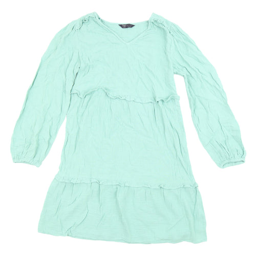Marks and Spencer Women's Green Shift Dress Size 6