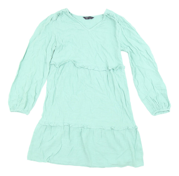 Marks and Spencer Women's Green Shift Dress Size 6