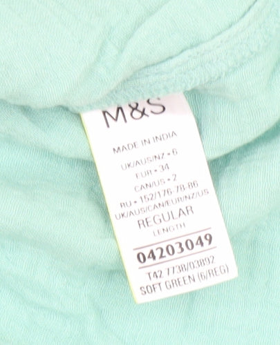 Marks and Spencer Women's Green Shift Dress Size 6
