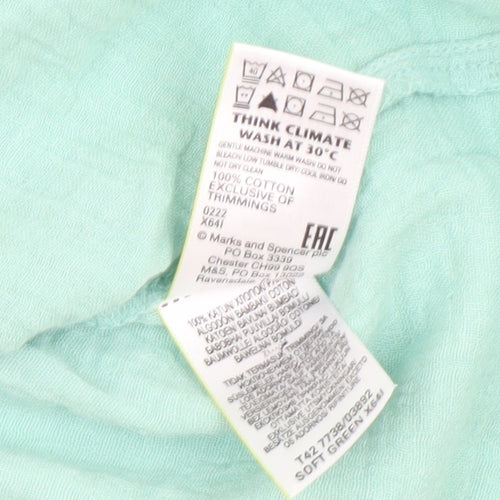 Marks and Spencer Women's Green Shift Dress Size 6