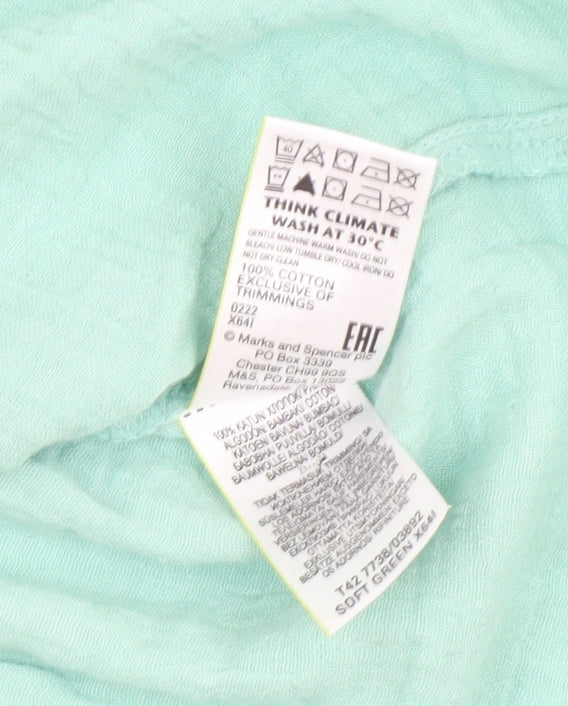 Marks and Spencer Women's Green Shift Dress Size 6