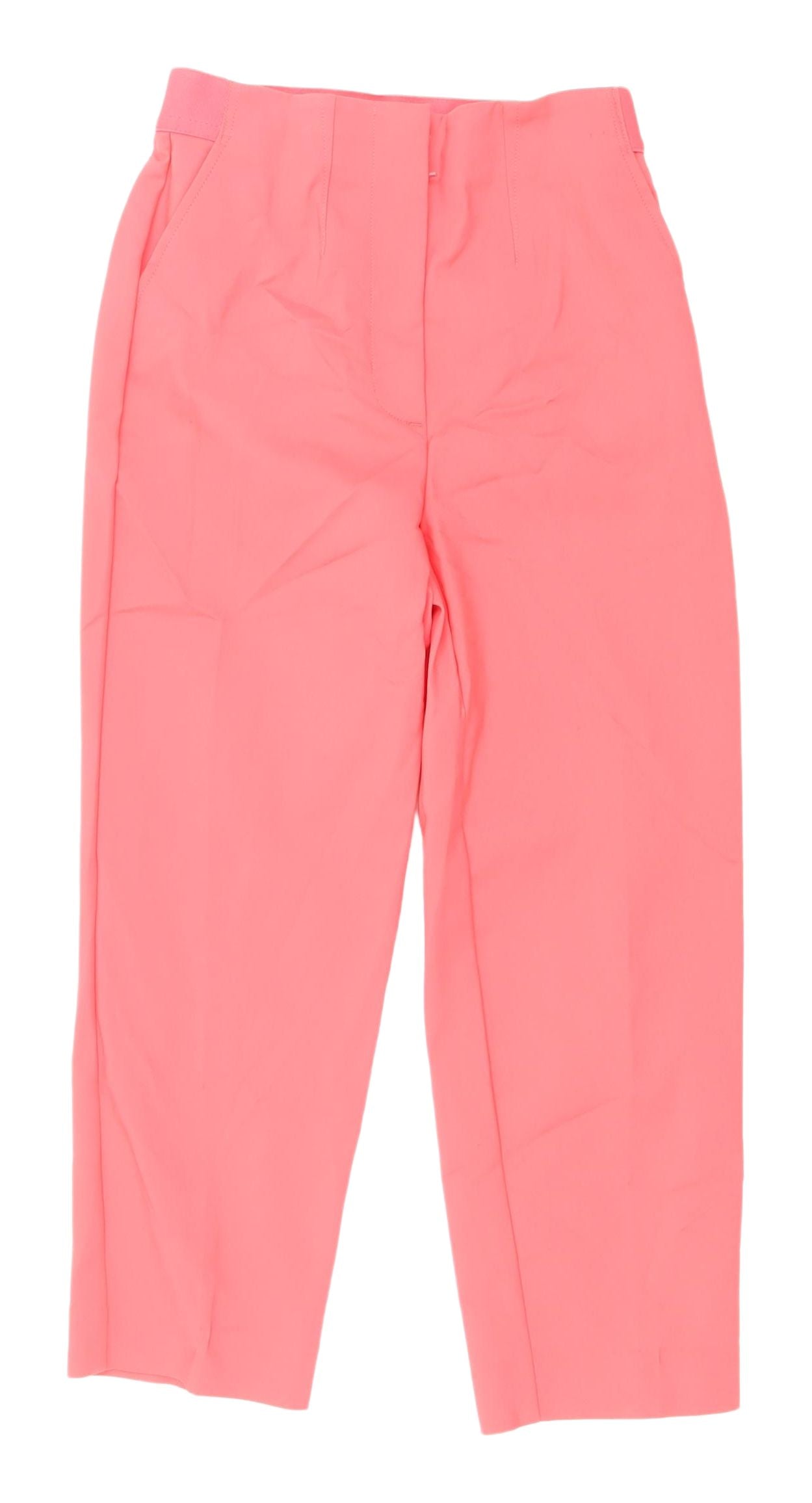 Marks and Spencer Pink High Rise Women's Trousers