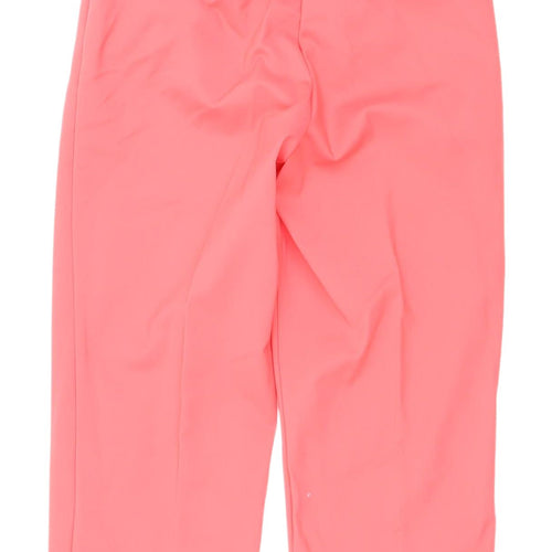 Marks and Spencer Pink High Rise Women's Trousers