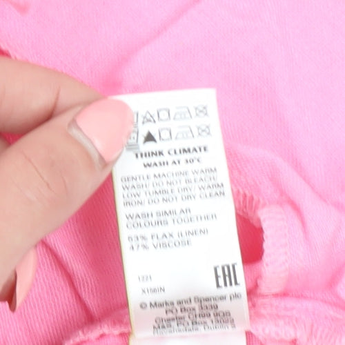 Marks and Spencer Women's Pink Sleeveless Dress Size 22