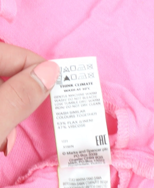 Marks and Spencer Women's Pink Sleeveless Dress Size 22